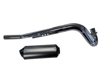 (14D3b) Uitlaat met einddemper en beugel