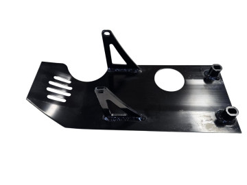 (11L3a) Dirtbike bodemplaat aluminium kleur zwart